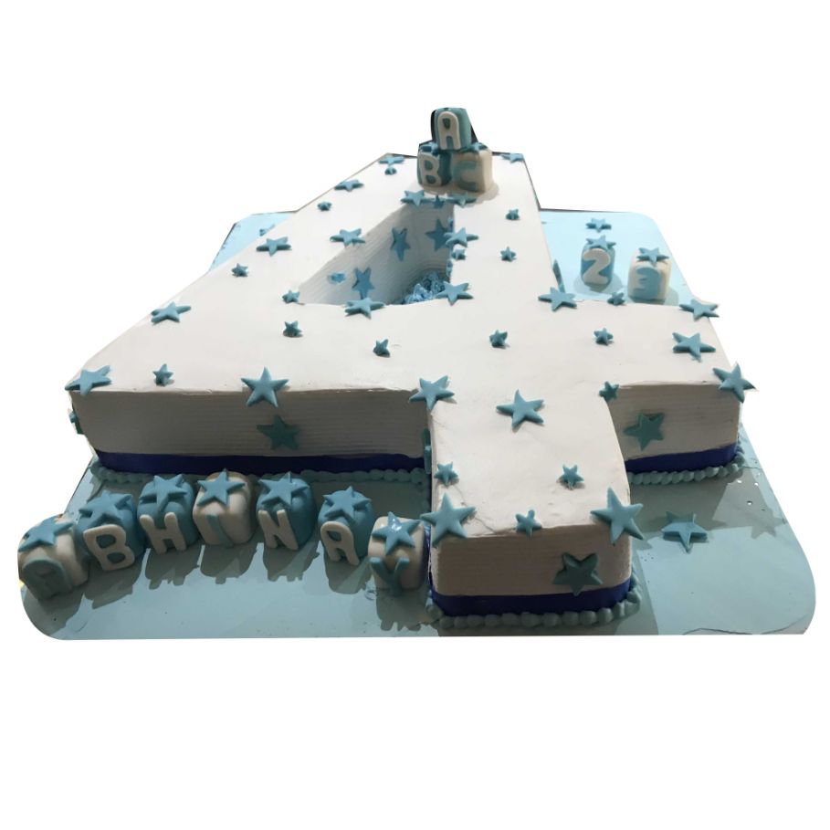 (570) Number Shape Kids Cake